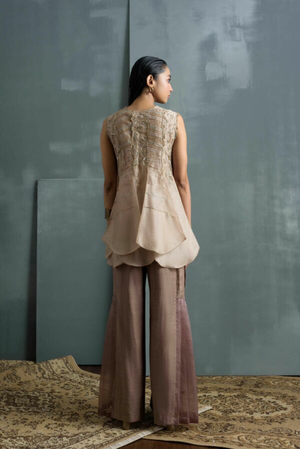 Embroidered Top and Trouser set