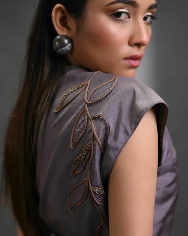 Silk  Hand Embroidered Coordinated Set