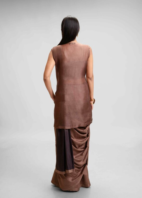 Silk Ombe Saree With Jacket