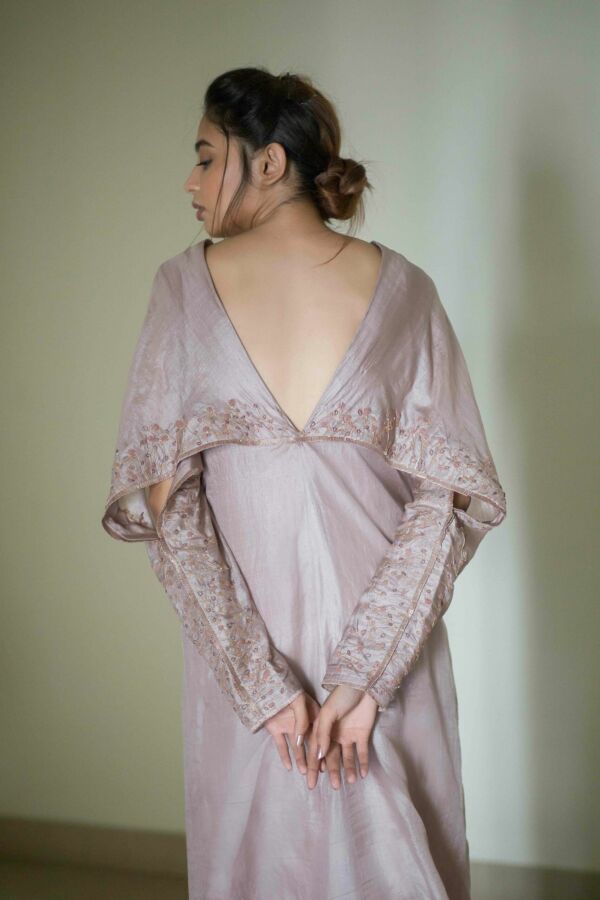 Silk Detailed Embroidered Dress