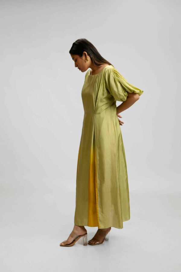 Silk Ombre Detail Dress