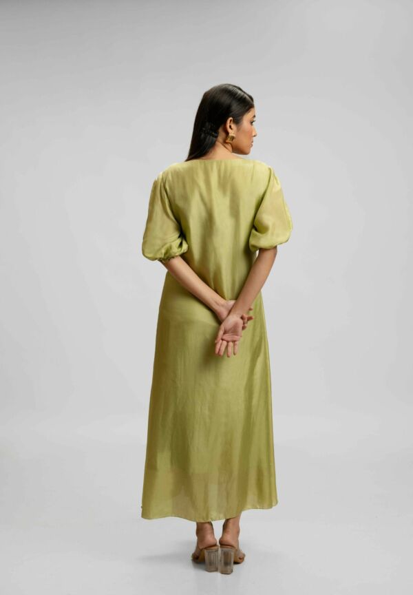 Silk Ombre Detail Dress