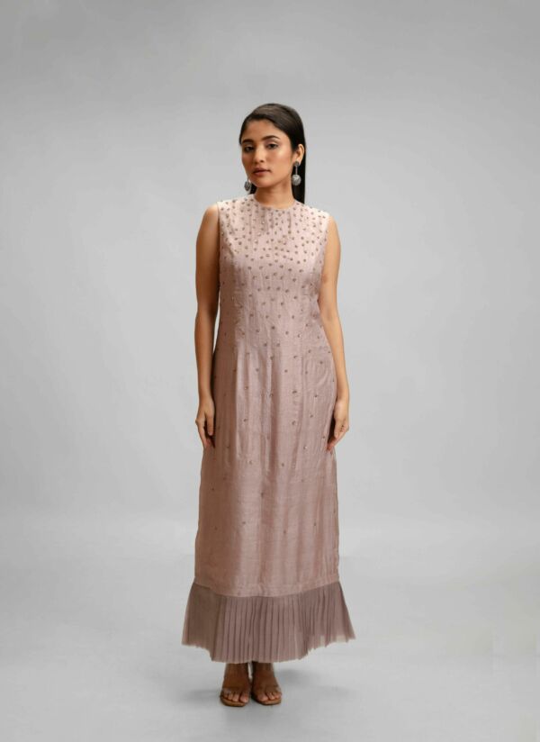 Silk Dress and Organza Jacket Set