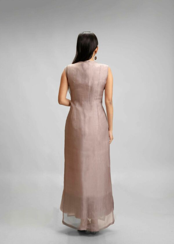 Silk Dress and Organza Jacket Set