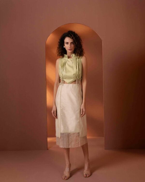 Silk Dress With Cord Details