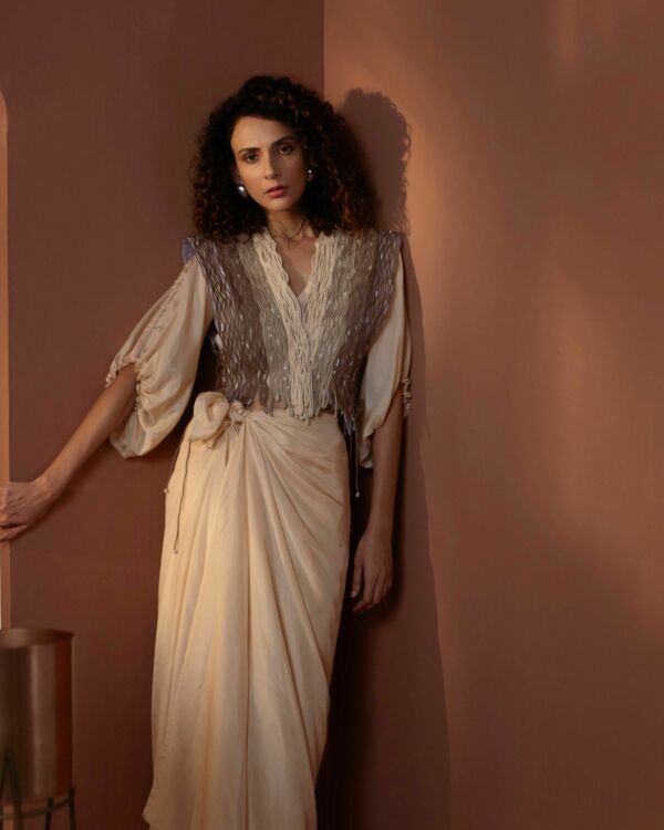 Corded And Embellished Jacket Set