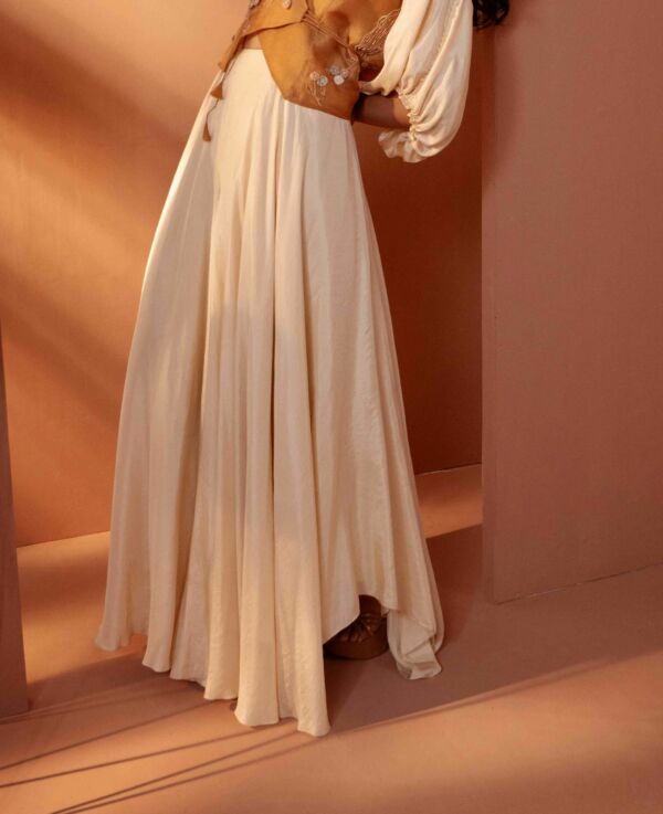 Silk Organza Detailed Waistcoat Set