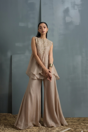Embroidered Top and Trouser set