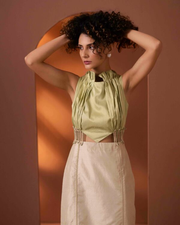 Silk Dress With Cord Details