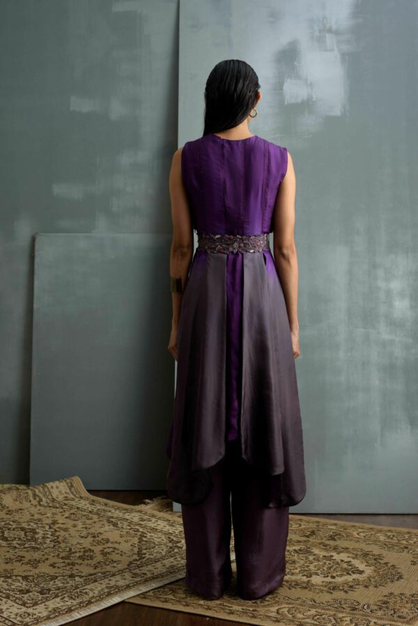 Panel Kurta  Set With Belt