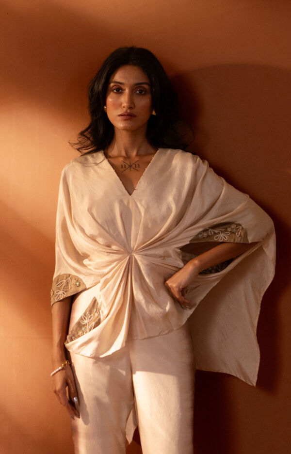 Silk Draped Top