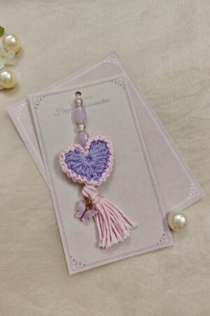 Crochet Heart Lumba with Charm