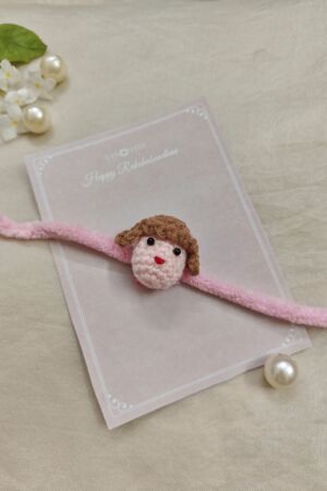 Crochet Doll Face Rakhi