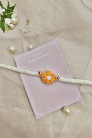 Gentle crochet Rakhi for babies