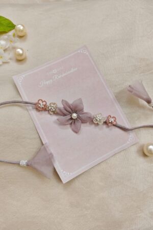 Mauve Floral Rakhi